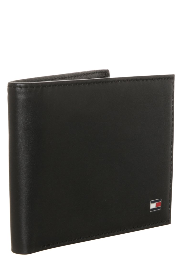 Tommy Hilfiger Eton Small Embossed Bifold Wallet - Black