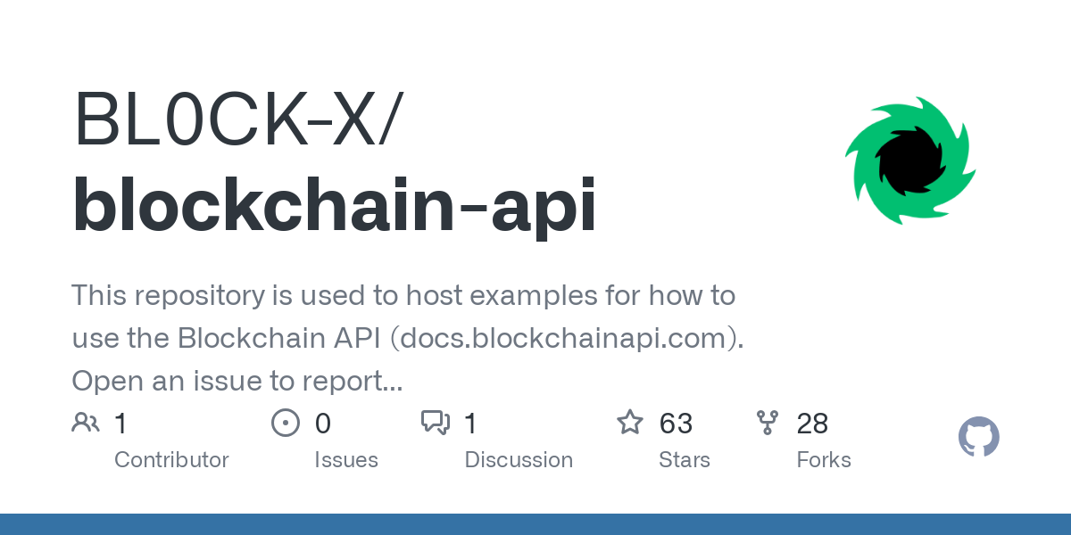 blockchain-api · GitHub Topics · GitHub