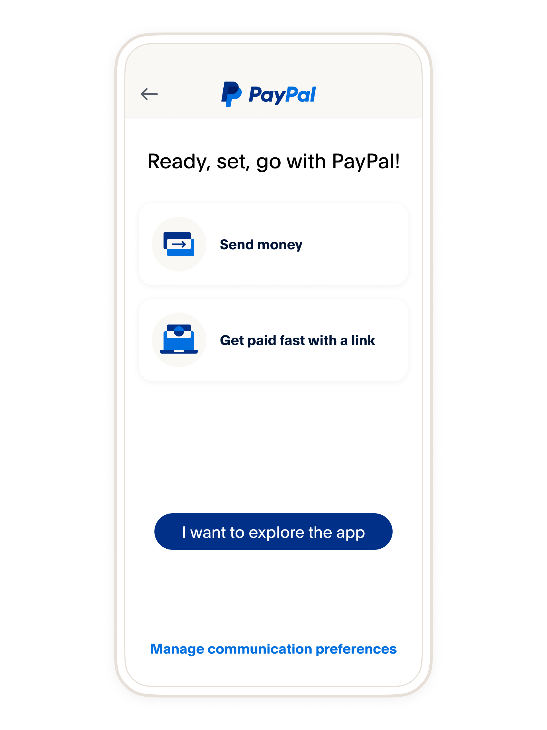 Log in to your PayPal account