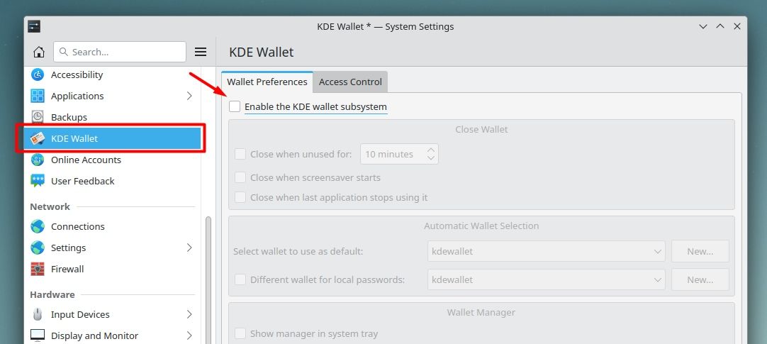 kde - Disable kwallet popups from chrome - Super User