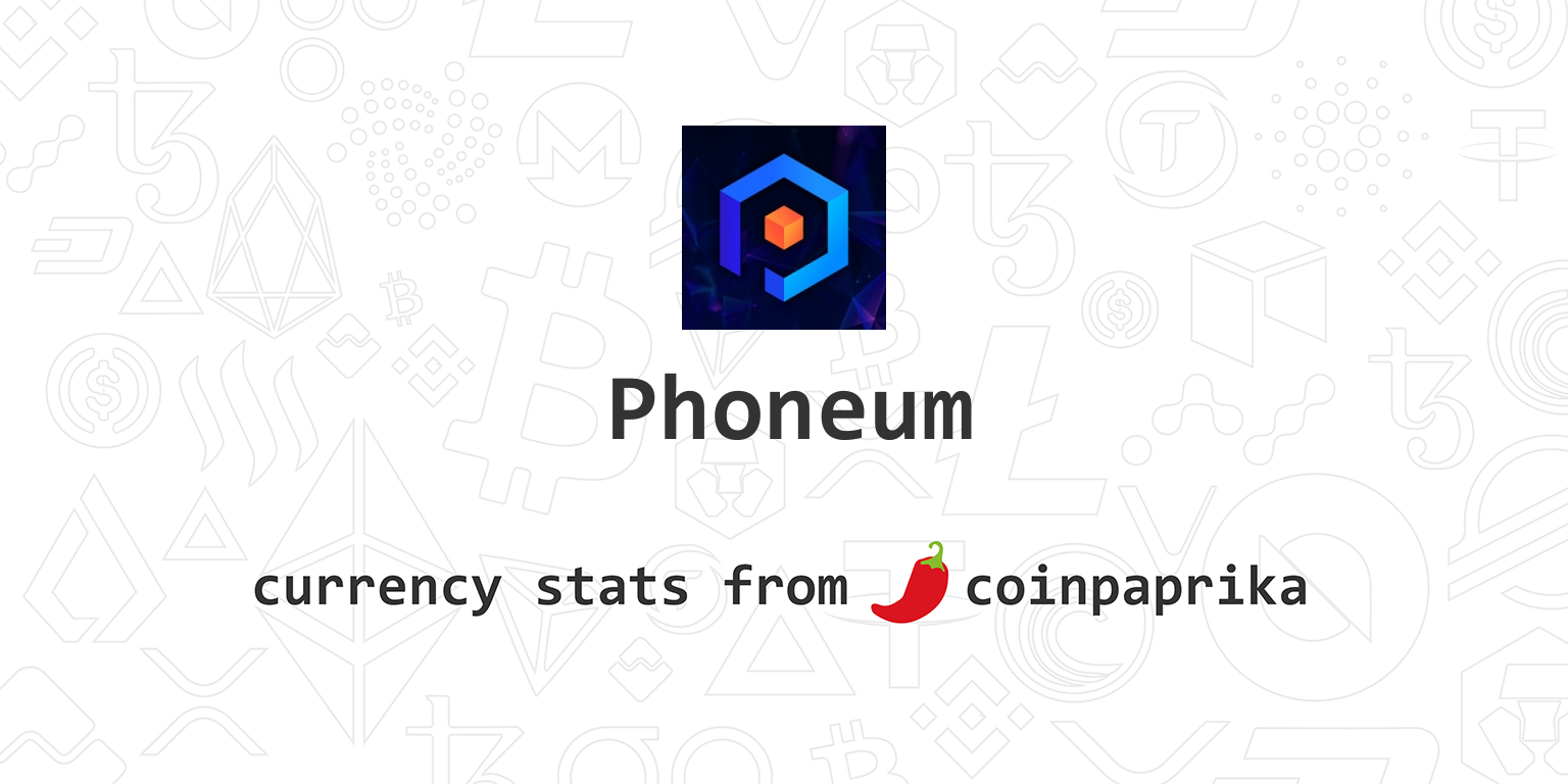 Phoneum price today, PHT to USD live price, marketcap and chart | CoinMarketCap