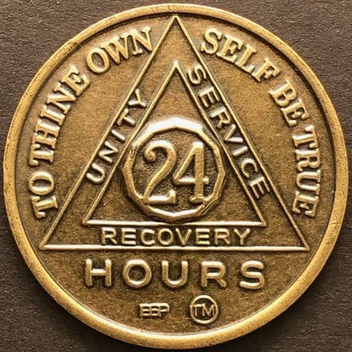 Gaunt Prospector AA Medallion 24 Hours to 60 Years-Doing It Sober