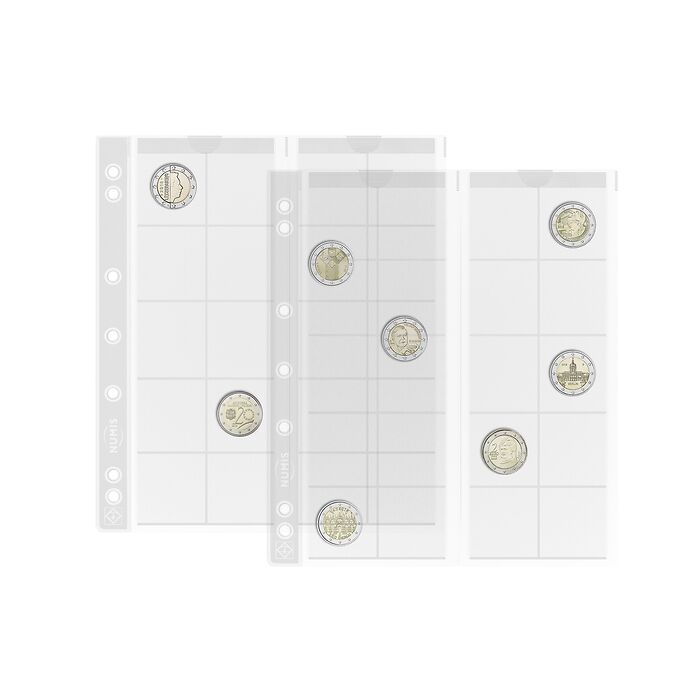 Buy NUMIS sheets - 6 pockets up to 55 mm Ø - Pack of 5- Lighthouse