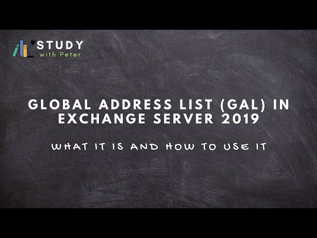 Address lists in Exchange Server | Microsoft Learn