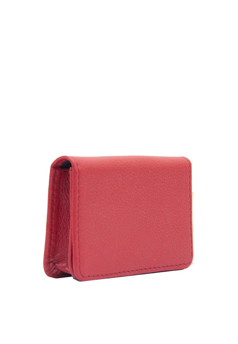 Manila Grace Dark Red Zip Around Women's Wallet at FORZIERI