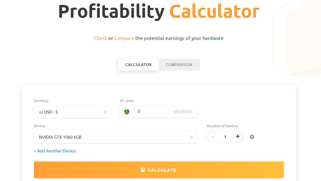 Mining calculator for GPUs - cointime.fun