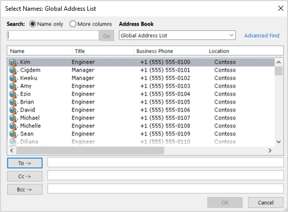 How to export Global Address List (GAL) to CSV