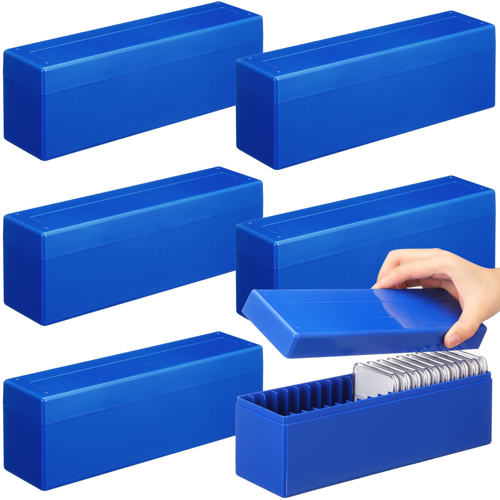 Whitman Blue Coin Storage 2x2x9 Plastic Box + BCW 2x2 Coin Holder – The Coin Digger