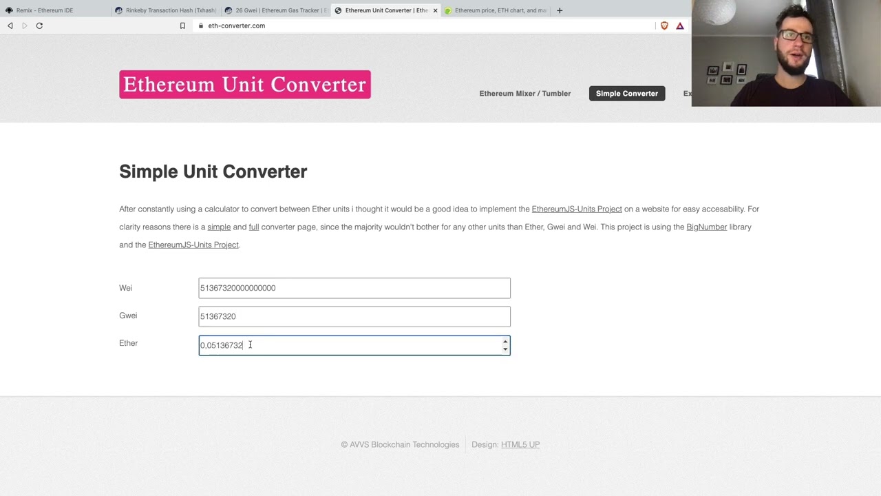 Ethereum Unit Converter - Blockchain Academy