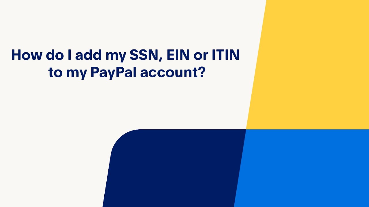 What SSN should I use for a Sandbox test account? | PayPal US