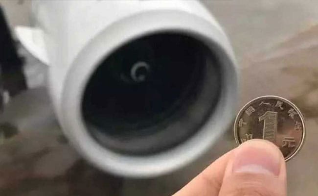 Man Throws Coins Into Jet Engine 