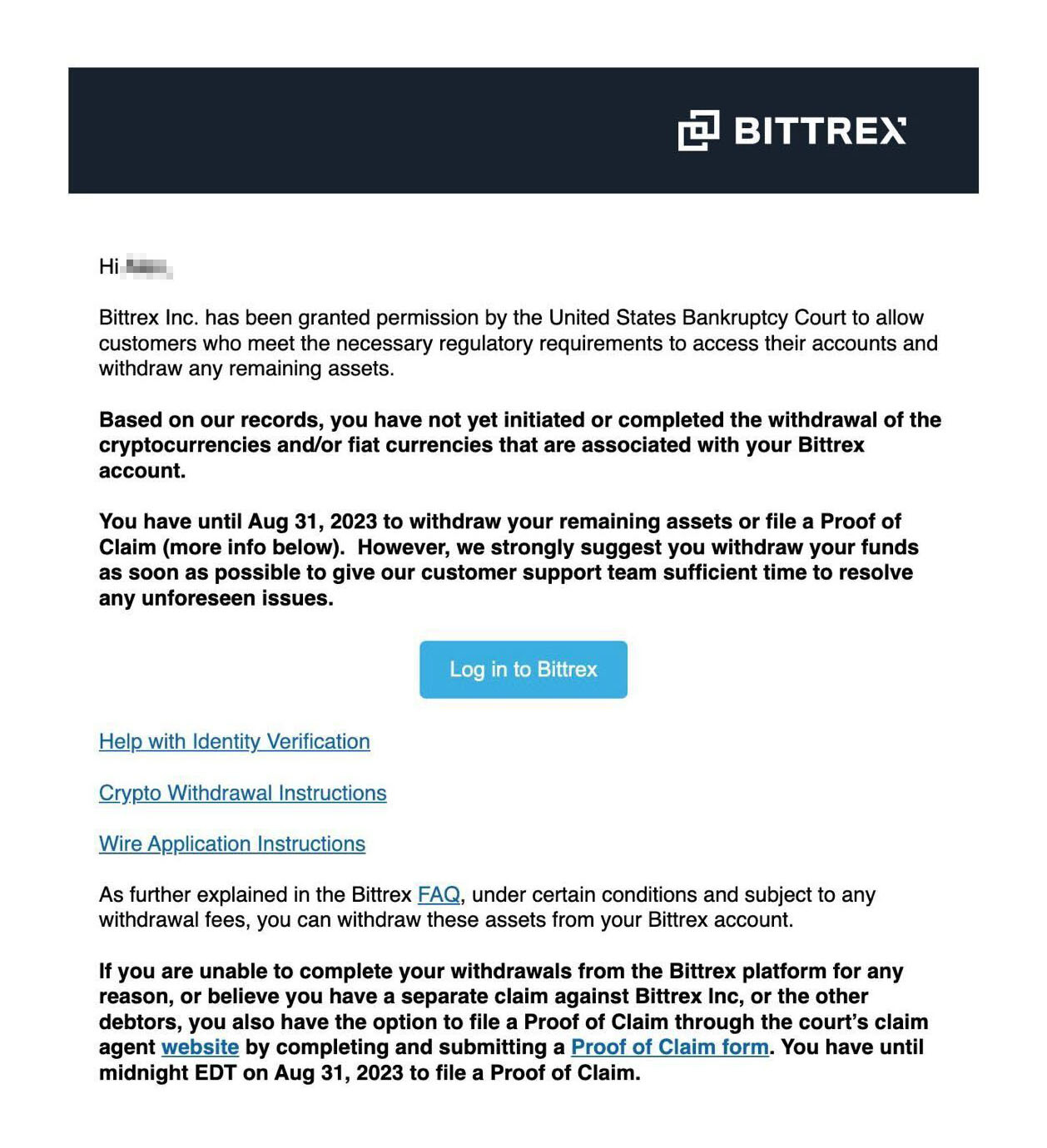 Bittrex Global Site Status