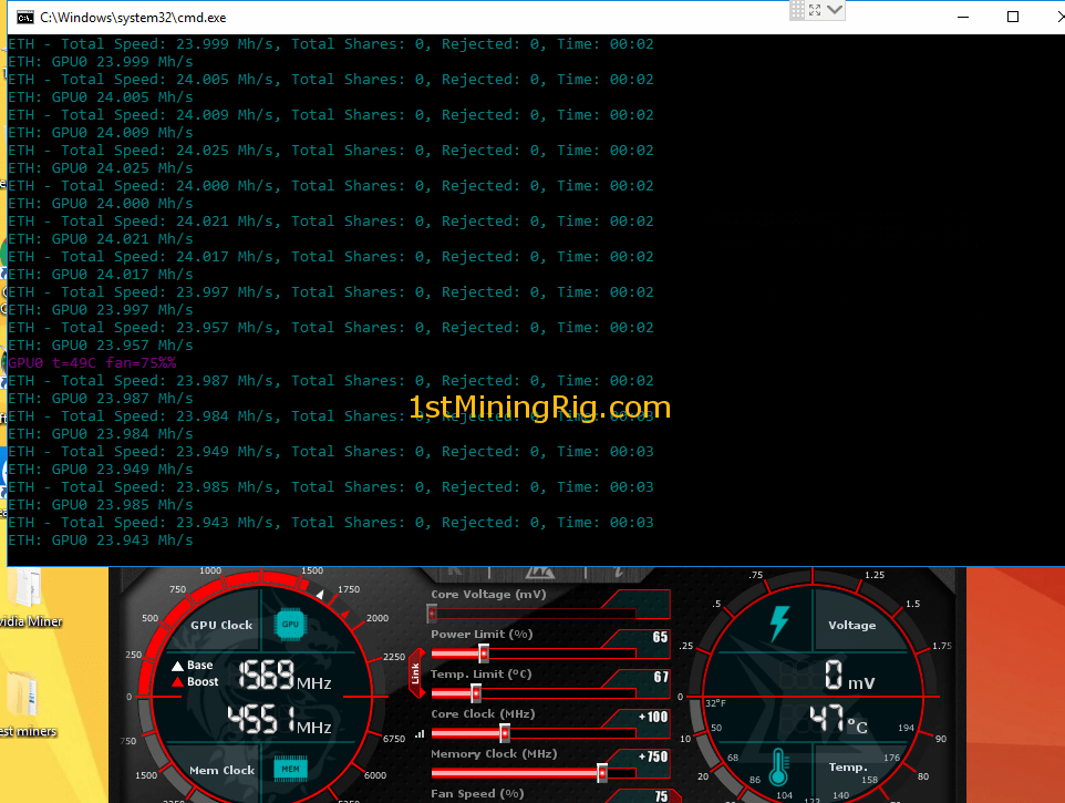 Mining with NVIDIA GeForce GTX 6GB - BetterHash Calculator