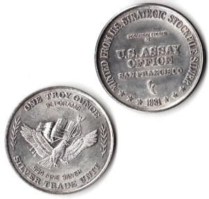 1 oz Silver (US Strategic Stockpile Type 2) - United States – Numista