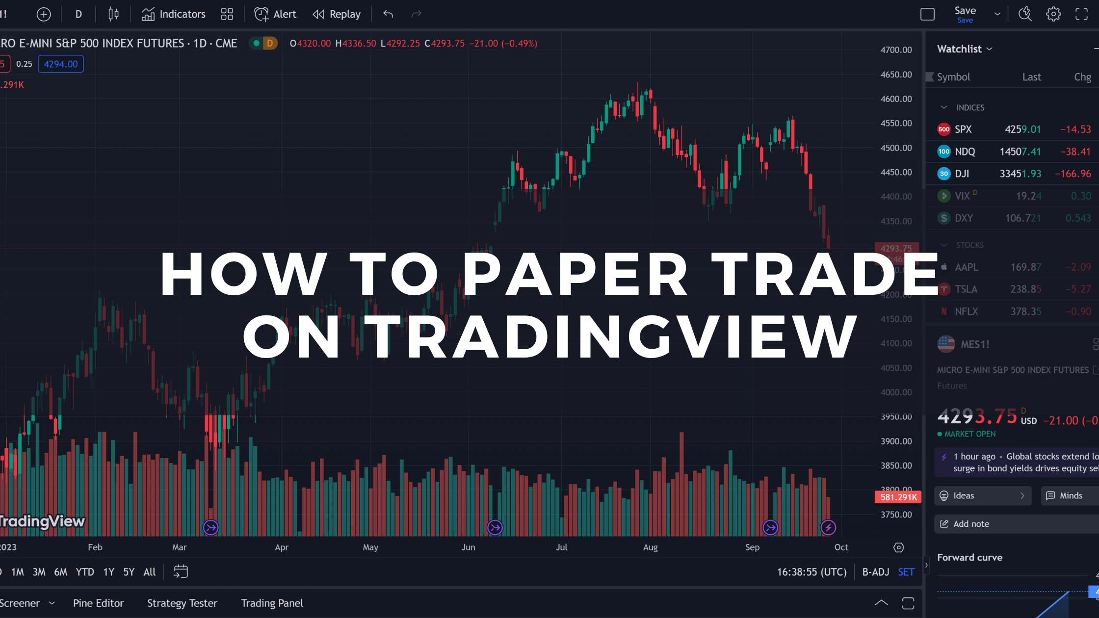 How to trade on historical data? — TradingView