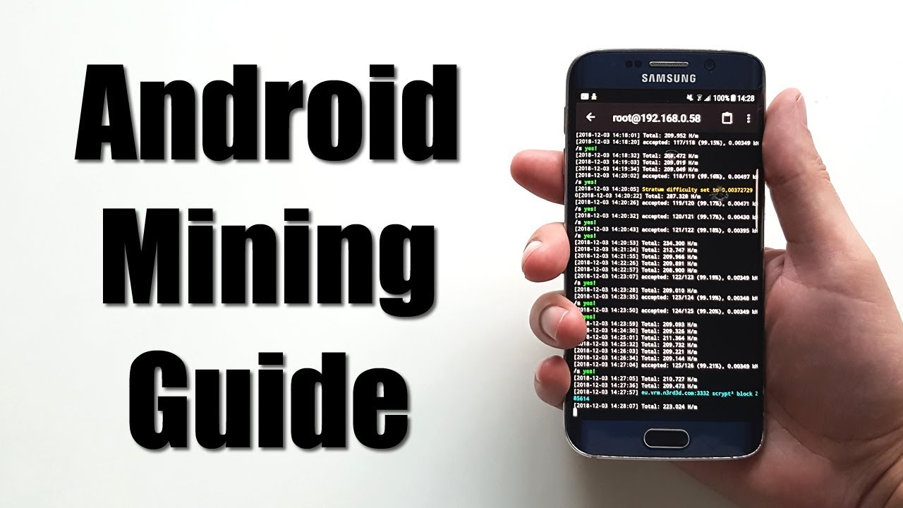 How To Mine Cryptocurrency Using A Mobile Device.