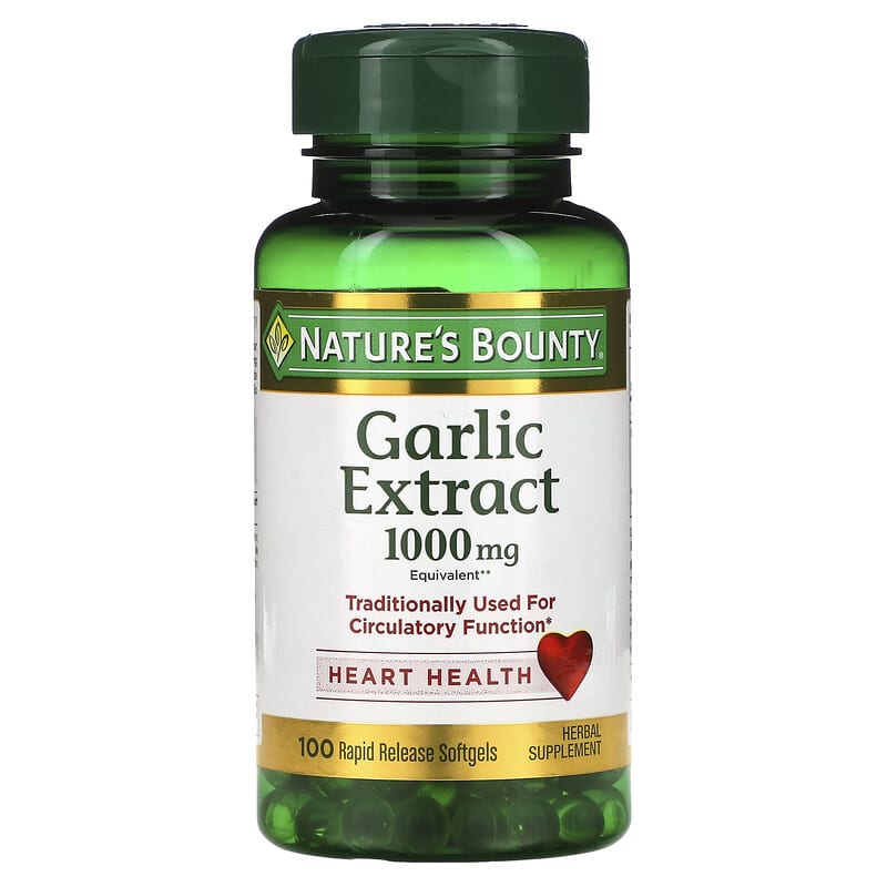 Buy Nature's Bounty Garlic Oil mg Softgels 's Online in the UAE | BinSina Pharmacy