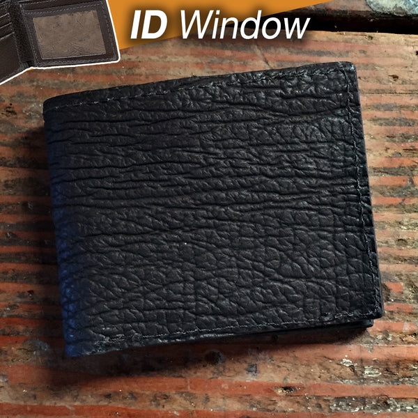 Black ID Wallet: Durable Design with Lifetime Guarantee - Popov Leather®