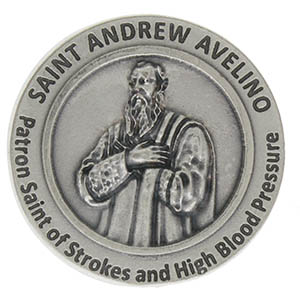 St. Andrew Avelino Pocket Coin Patron Saint of Strokes & High Blood Pressure