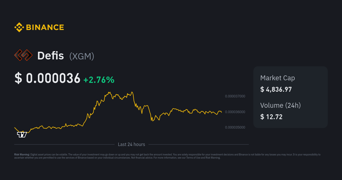 Defis (XGM) Guides & Tutorials | CoinCodex