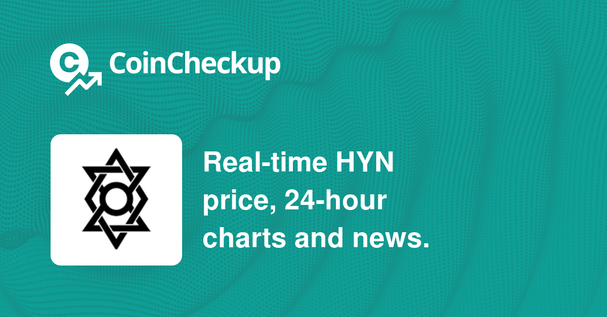 Hyperion Price Today IN | HYN to INR live, Charts, Market Cap, News - Sahi Coin