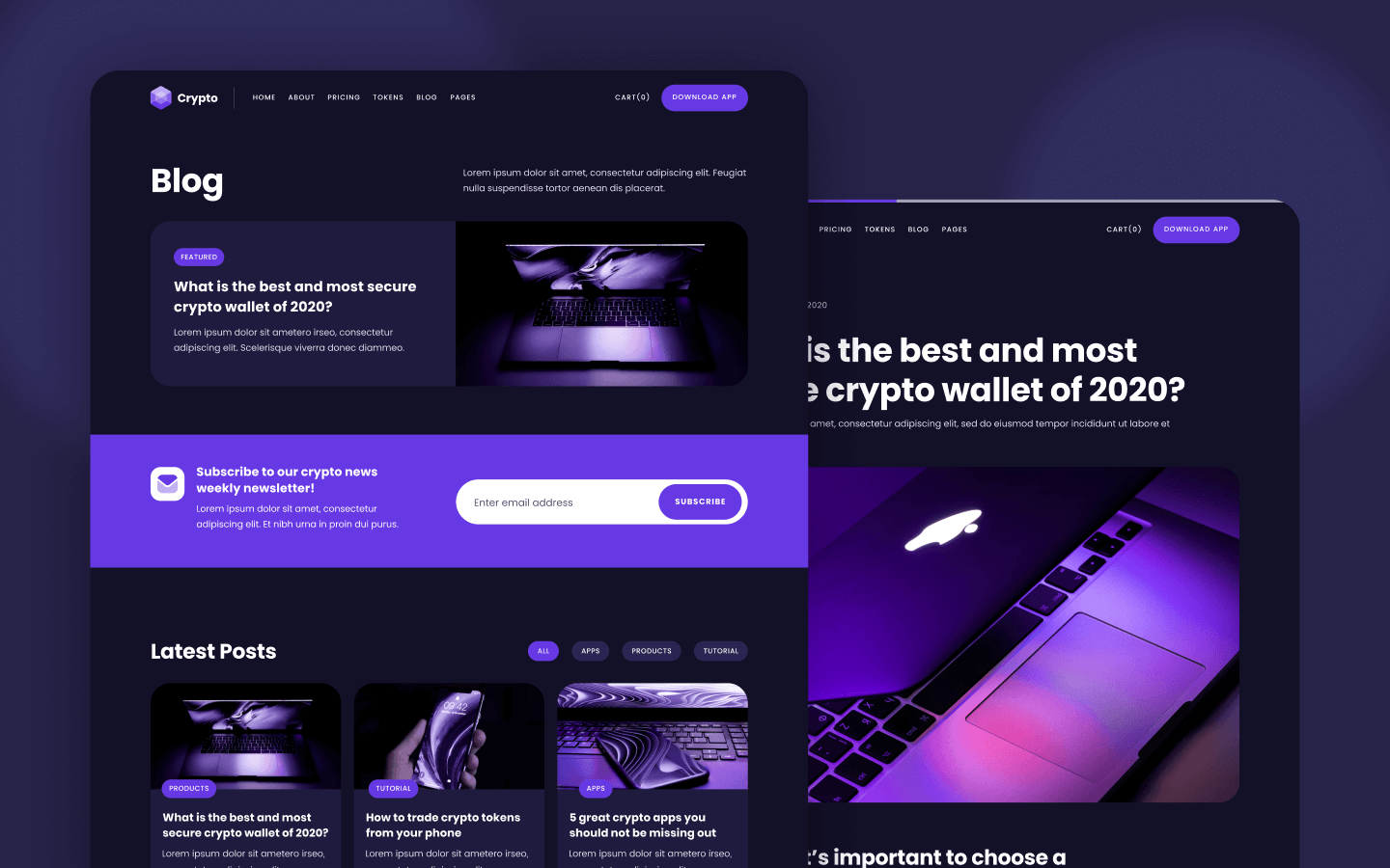 Cryptos - Crypto Website Template | wCopilot