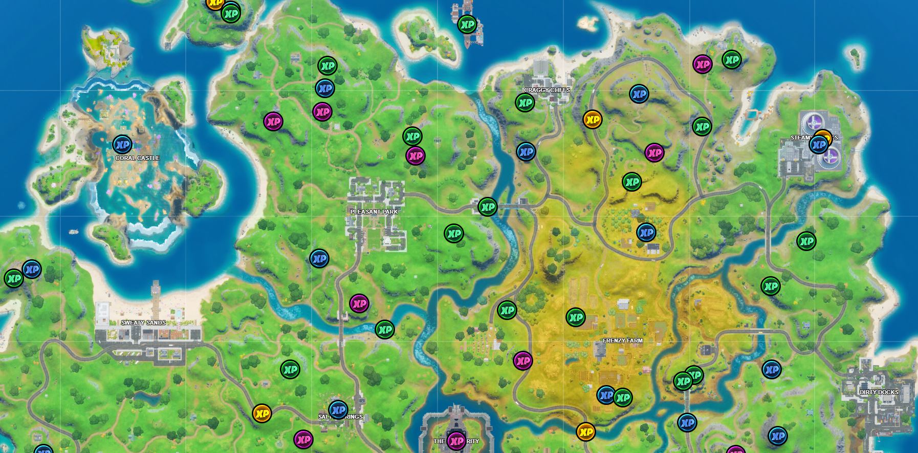 Fortnite: Every Gold XP Coin Location (Season 3 Week 8)