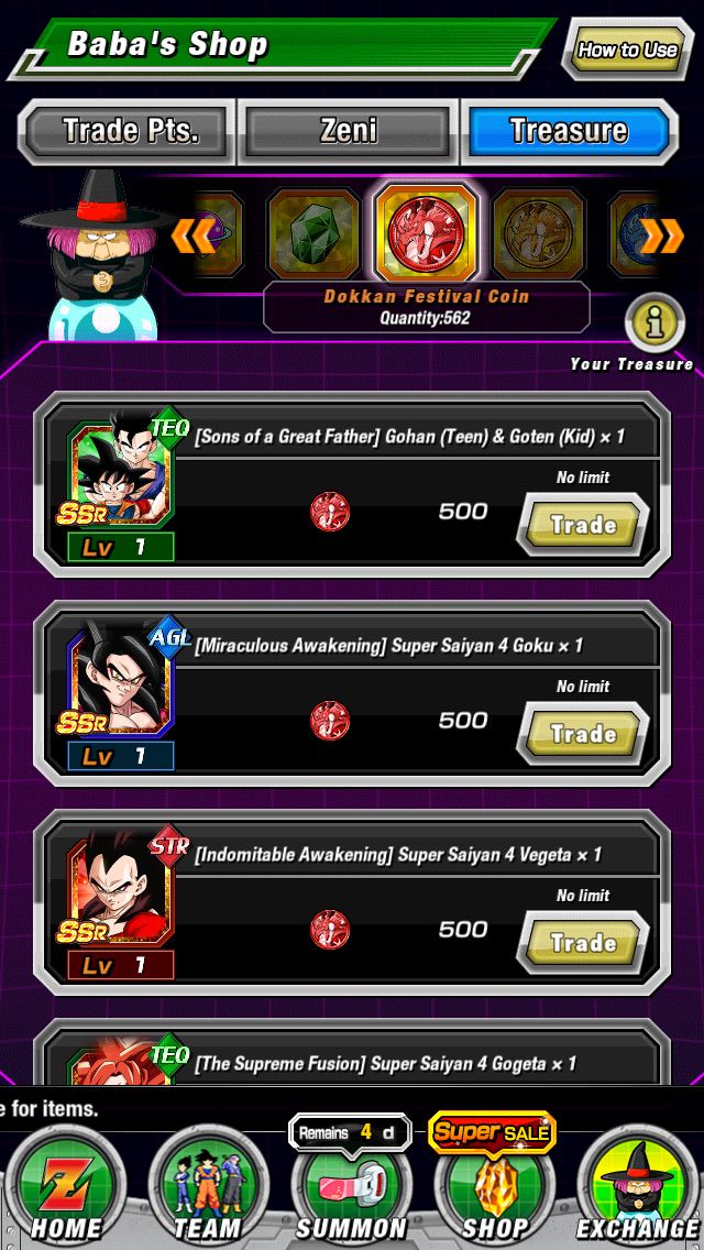 Treasure Items | Dokkan Info!