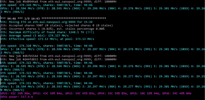 suddenly low hashrate with rtx · Issue # · trexminer/T-Rex · GitHub