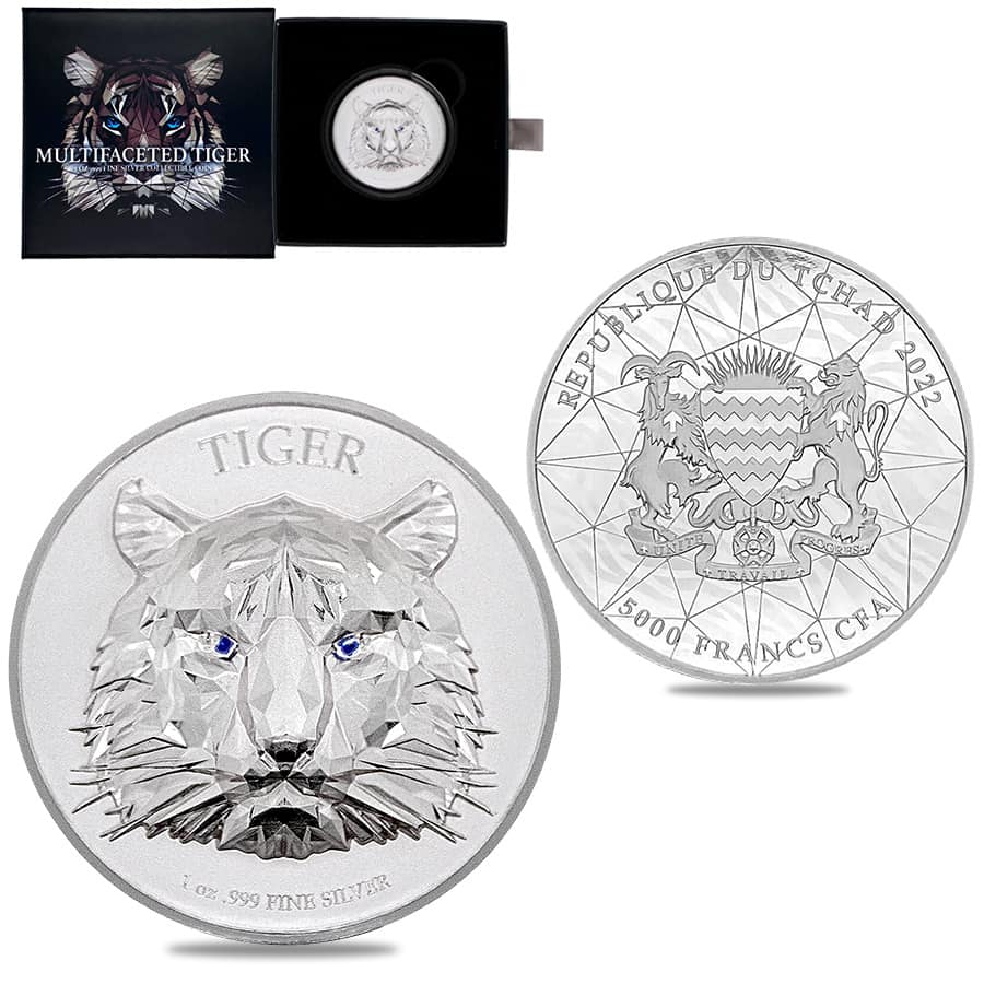 Canada 1 Ounce Multifaceted Animal Head Lynx Silver Proof Coin