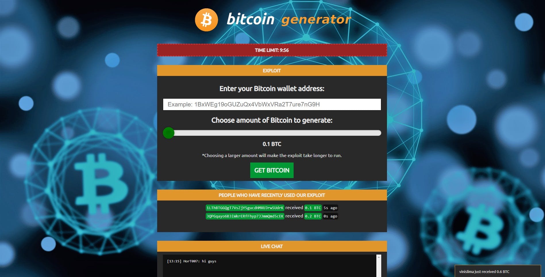 Instant Bitcoin Generator Free