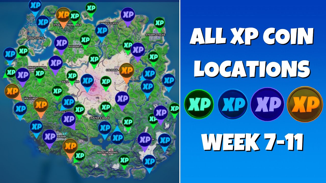 Fortnite: Season 4 Week 6 XP Coin Locations