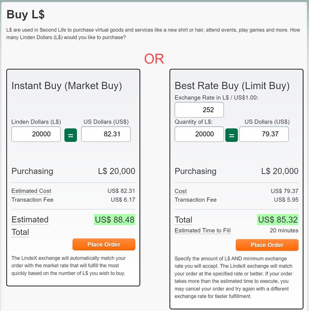 Linden Dollar LD: Currency Exchange Rates Table