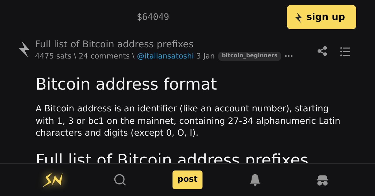 What type of Bitcoin address should I use?