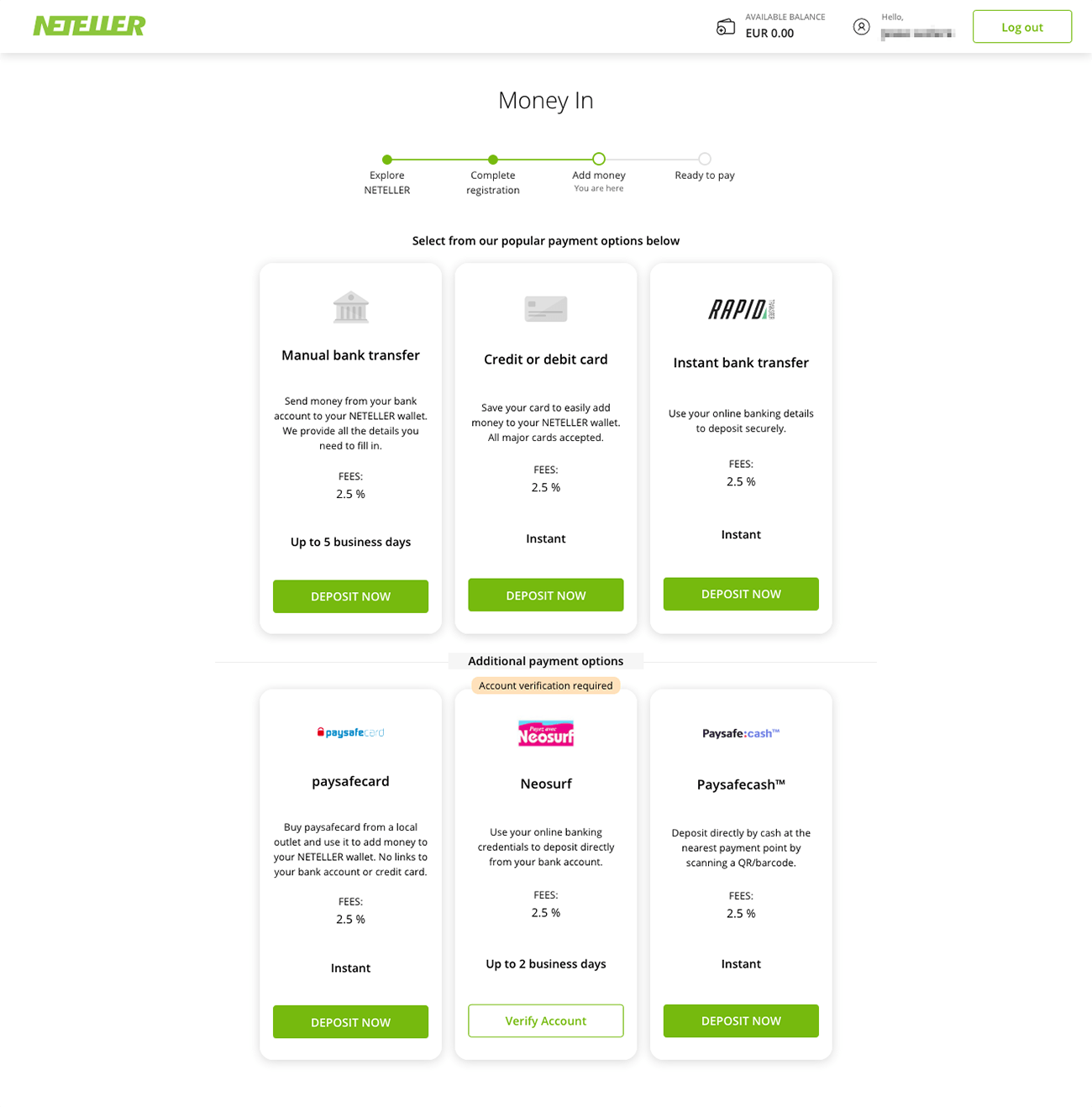 Cryptocurrency - NETELLER