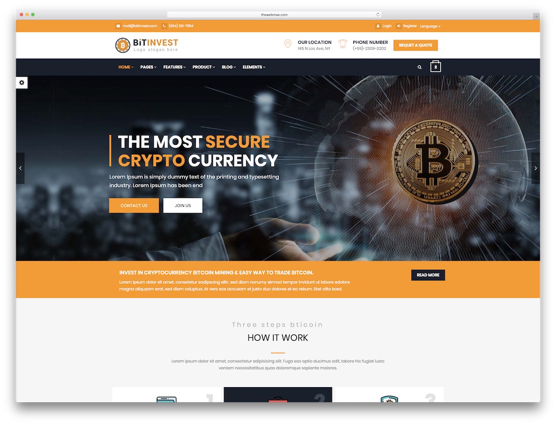 Cryptocurrency Website Templates Free Download