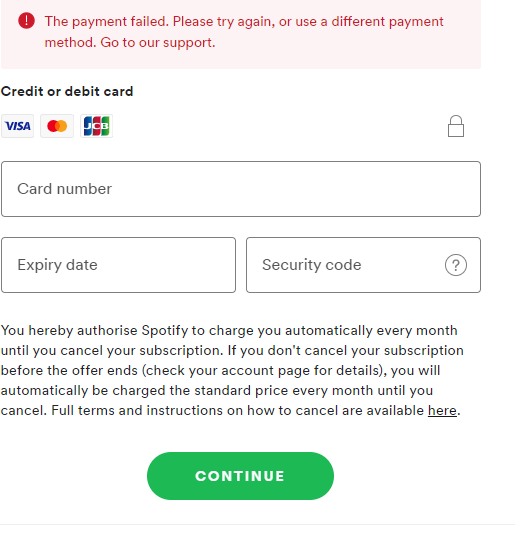 Premium not working - Spotify