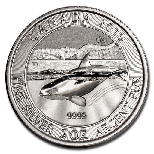 2 troy ounce silver coin killer whale | The Silver Mountain