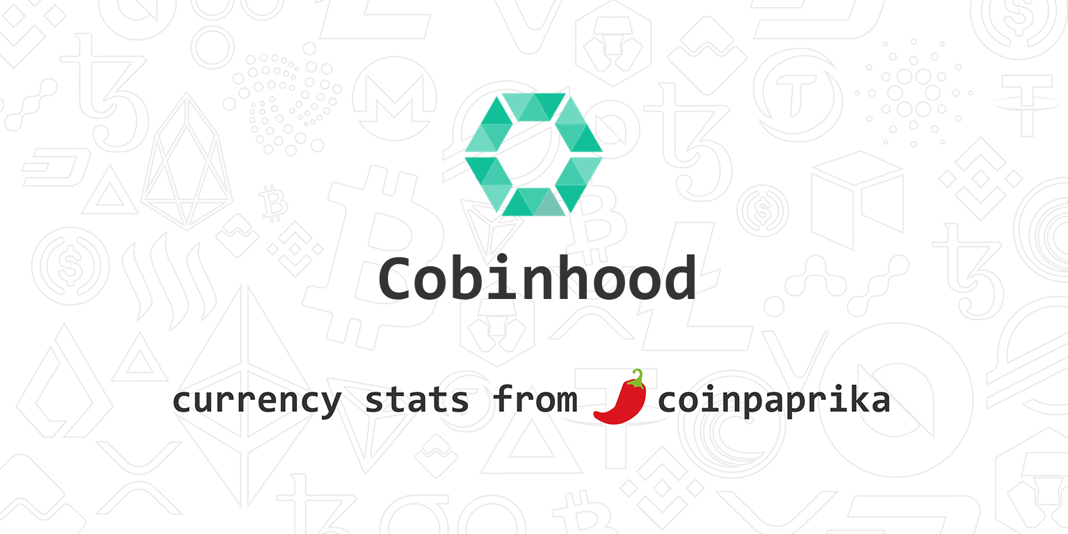 Cobinhood (COB) live coin price, charts, markets & liquidity