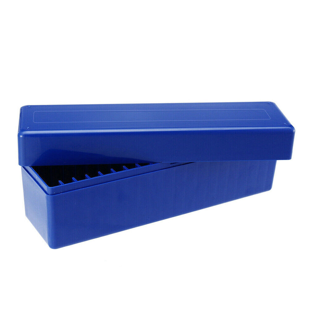 ALU-Coin Case with 5 dark blue coin trays for 75 coin holders 50x50 mm Ø