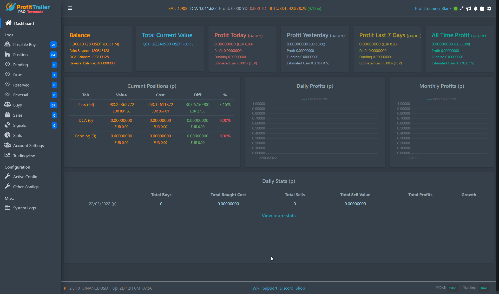 ProfitTrailer Crypto Trading Bot Offers Multi-Exchange Trading With One License