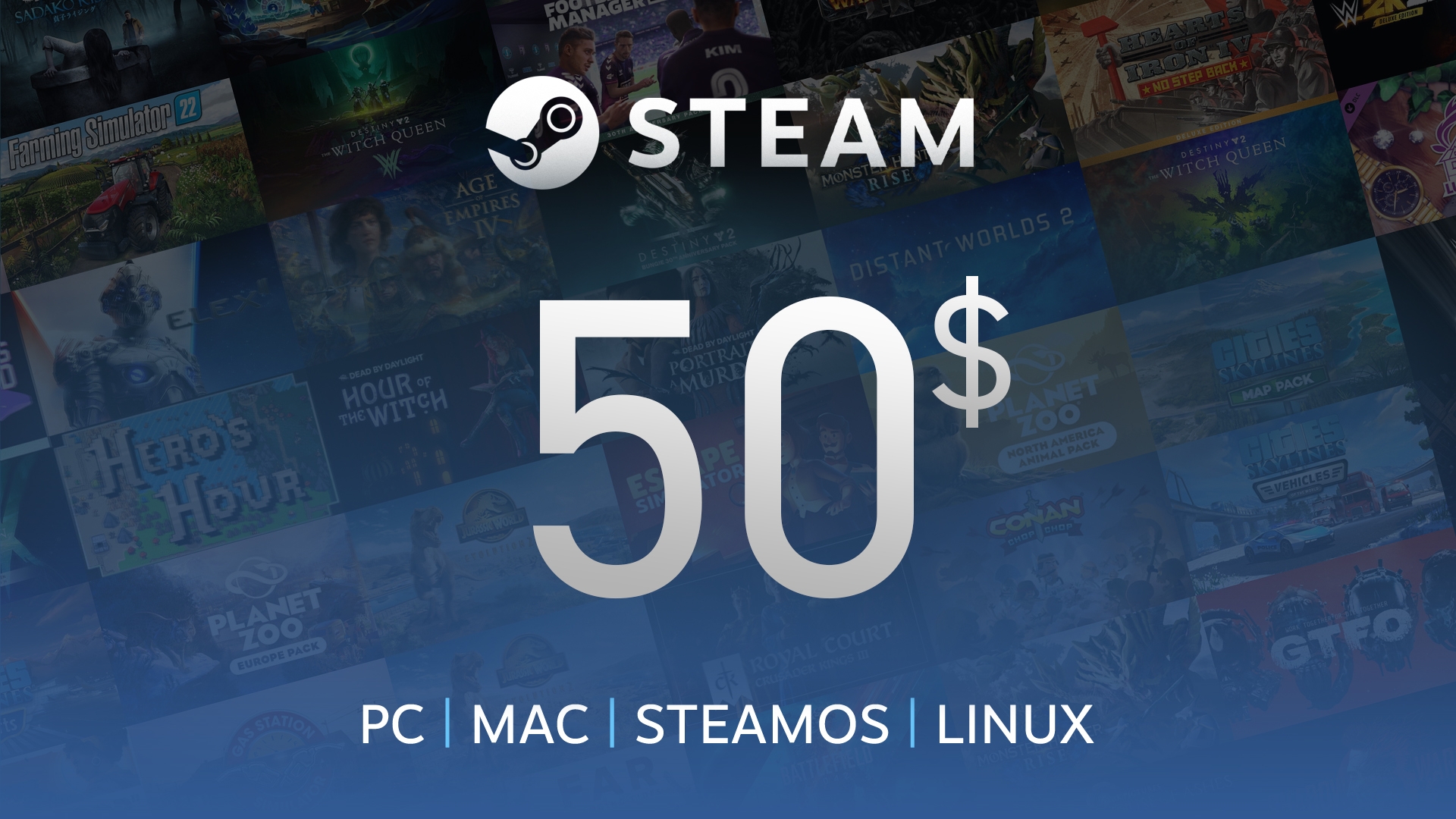 Steam Wallet Code 5 USD - Global