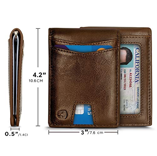 RFID Bifold Wallet with Outside ID Window PL-RFID-ID – Rainbow of California