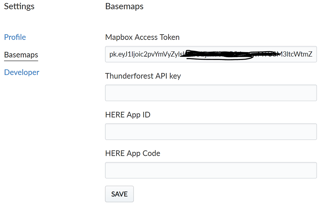 How to securely store the Mapbox API token with the cointime.fun map input