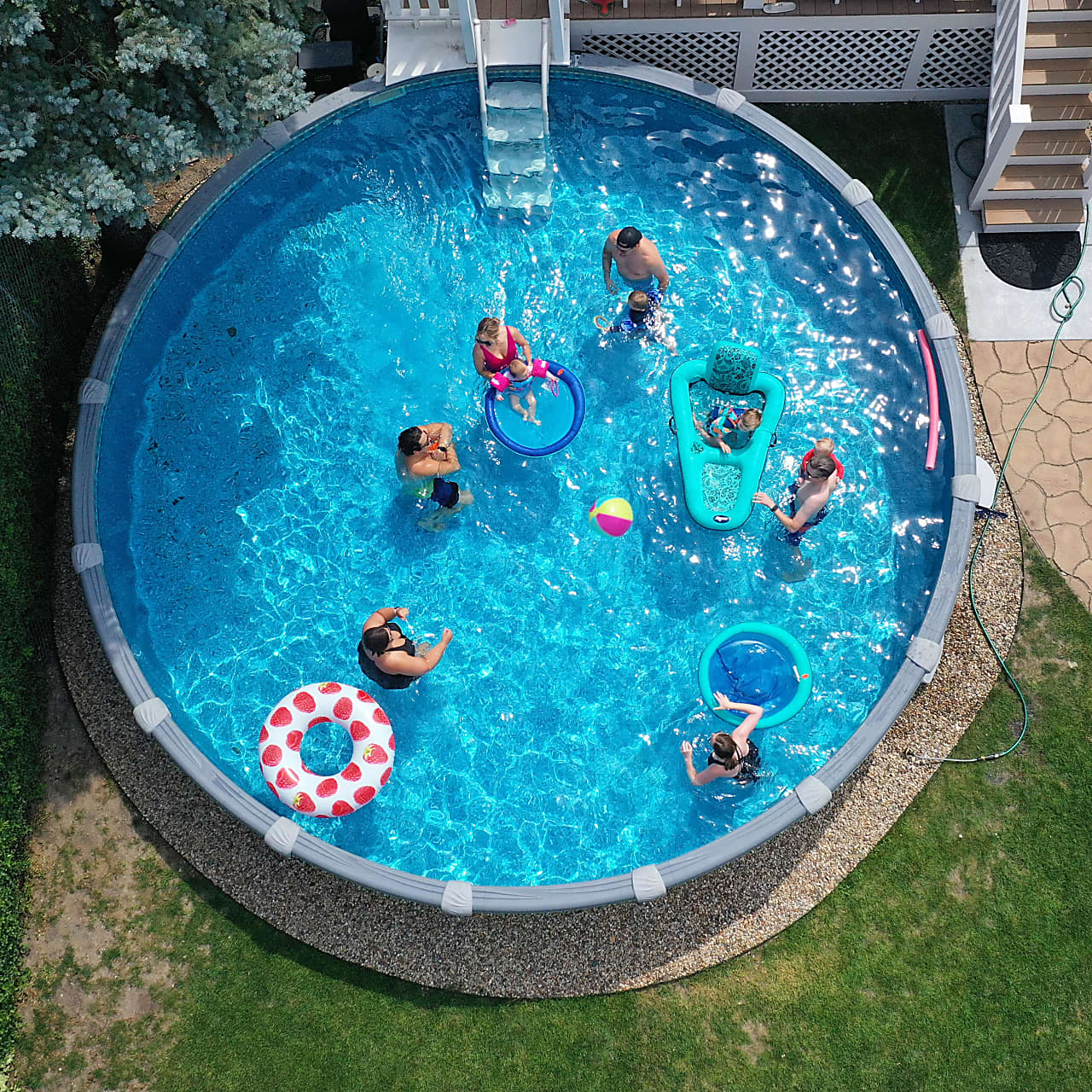 Viernow's exploding pool | Hidden pool, Above ground pool cover, Portable swimming pools