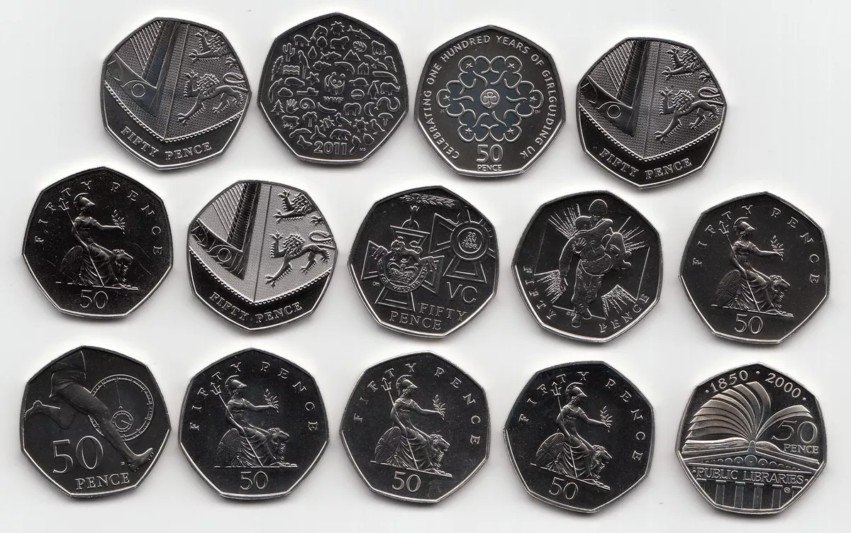 The four 50p that are a 'must for coin collectors' sell on eBay for a big profit