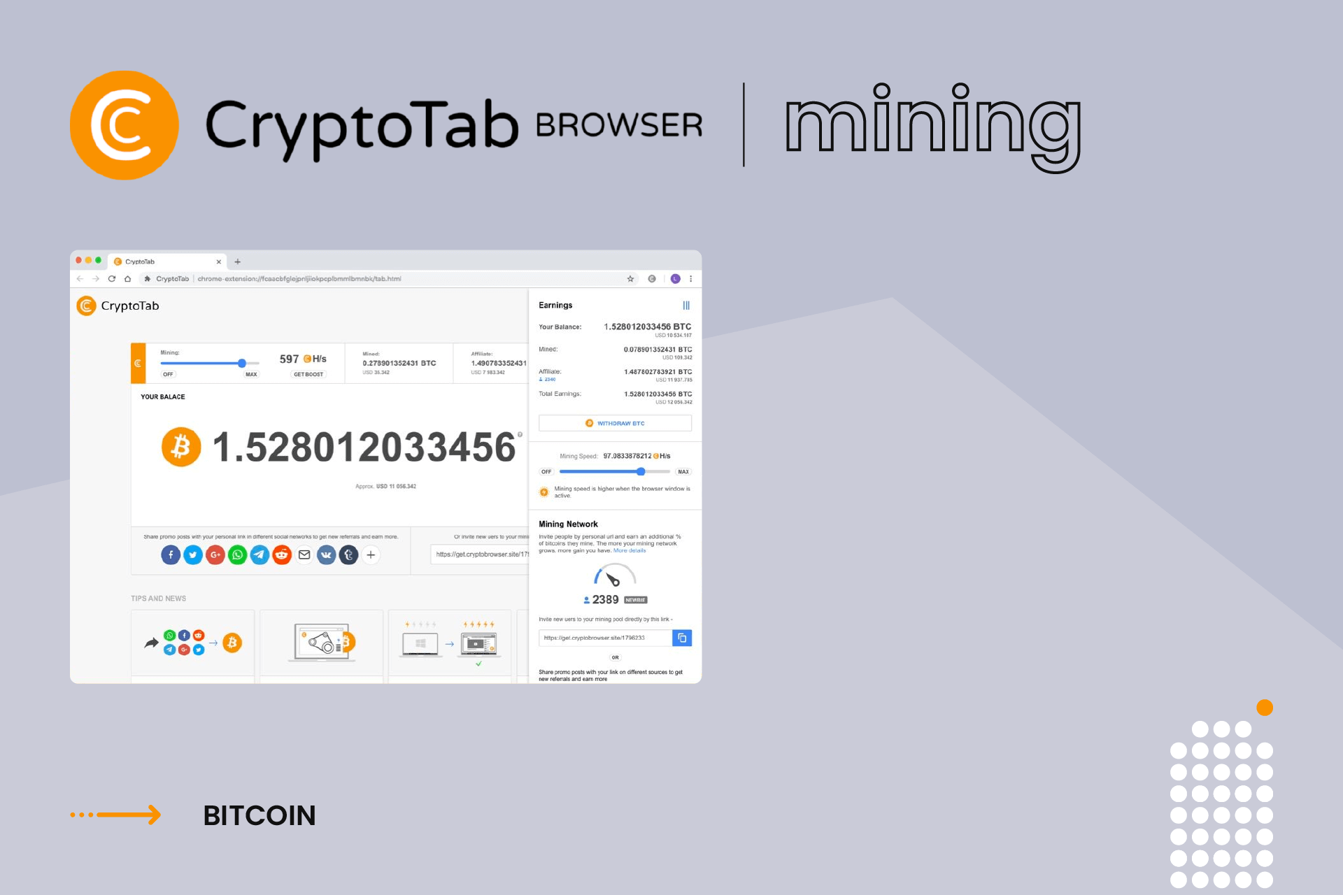 Expand your mining network Using the power of video | CryptoTab Browser