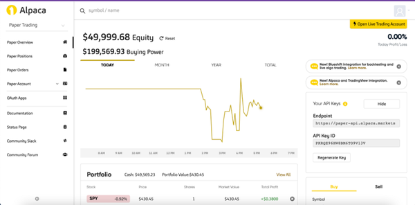 Alpaca Trading API Guide - A Step-by-step Guide - AlgoTrading Blog