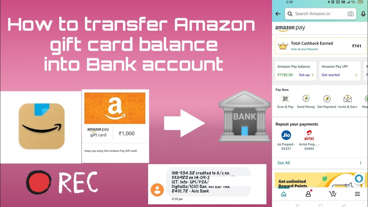 How to Transfer Amazon Gift Card Balance to Bank Account | UniBul's Money Blog