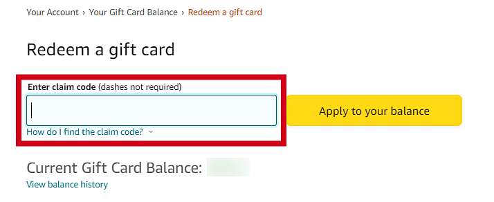 How to Redeem Amazon Gift Card